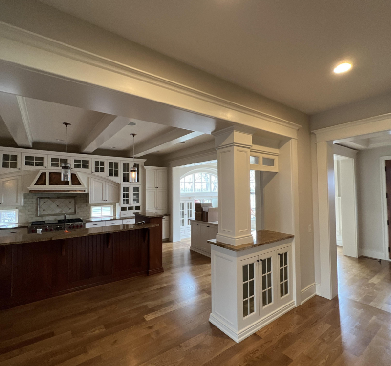 Kitchen after water damage restoration