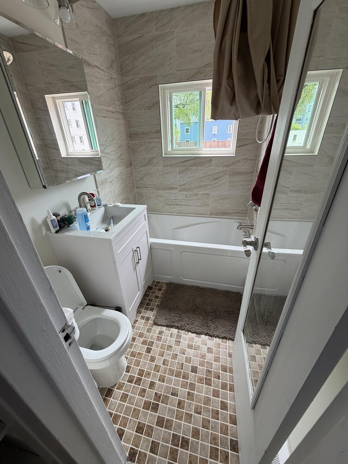 Bathroom after restoration